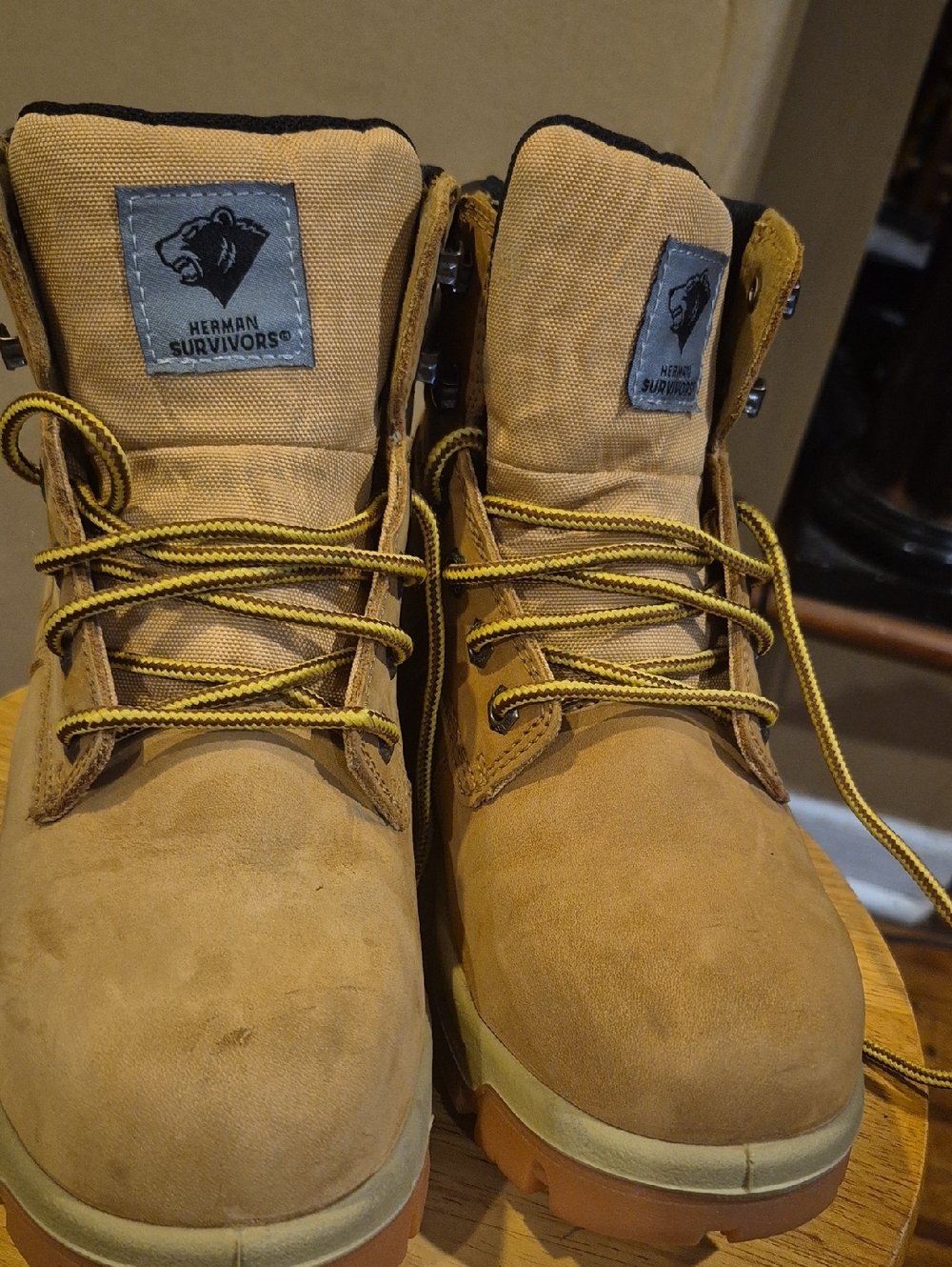 Herman Survivors Men's Wheat Safety Work Boots - Lace-Up